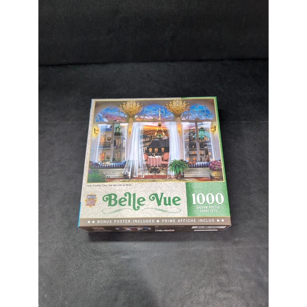 MasterPieces Belle Vue Jigsaw Puzzle, Paris Rooftop View, 1000 Piece Puzzle, New